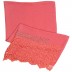 Designer Half Net Diamond Stole- Pink
